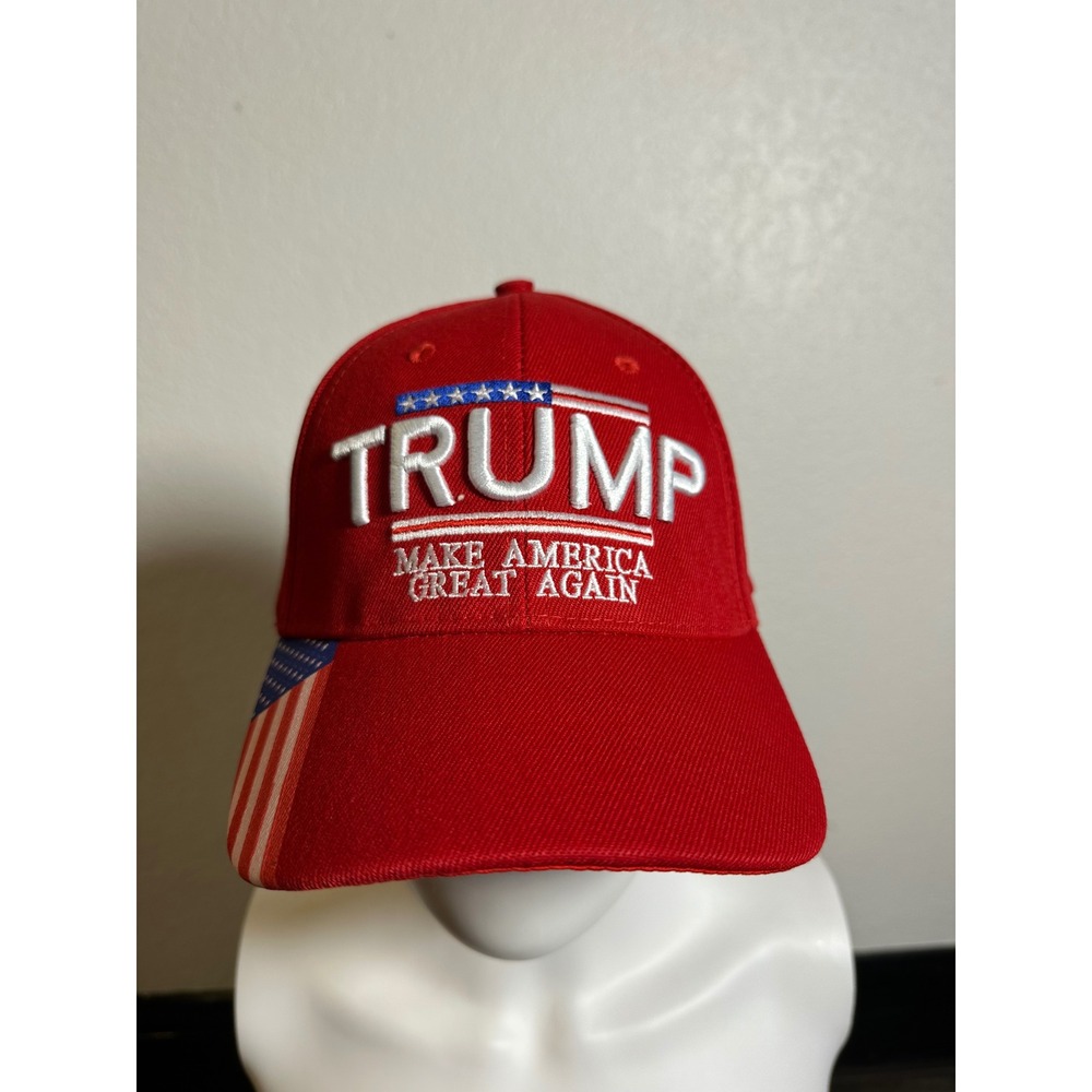 Donald Trump MAGA Hat Make America Great Again USA Flag Baseball Cap Adjustable